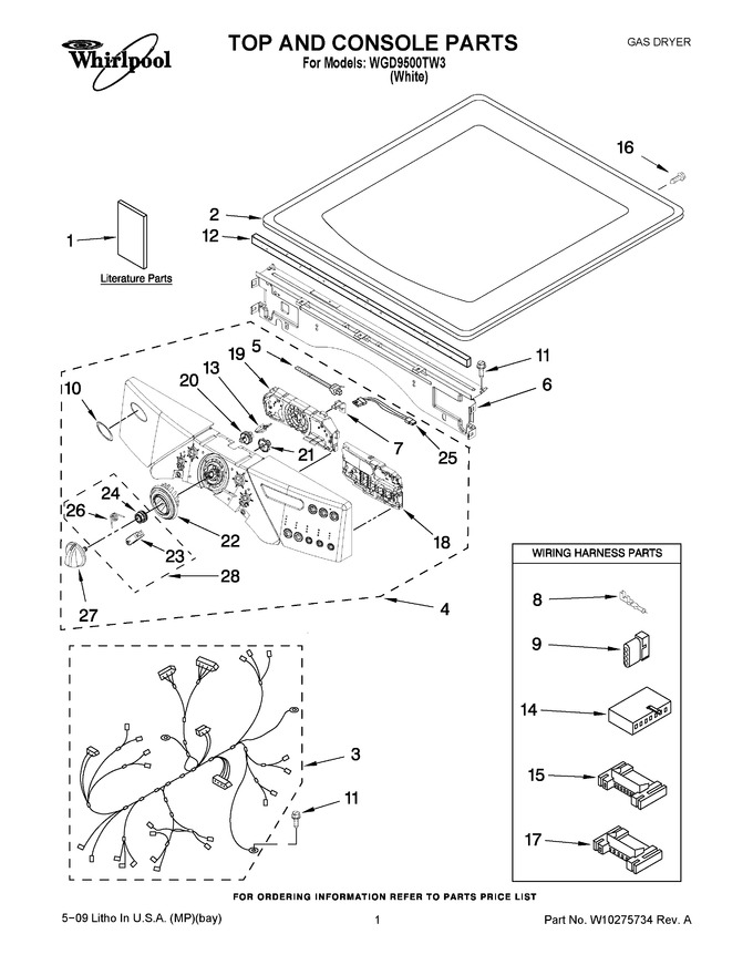 Diagram for WGD9500TW3