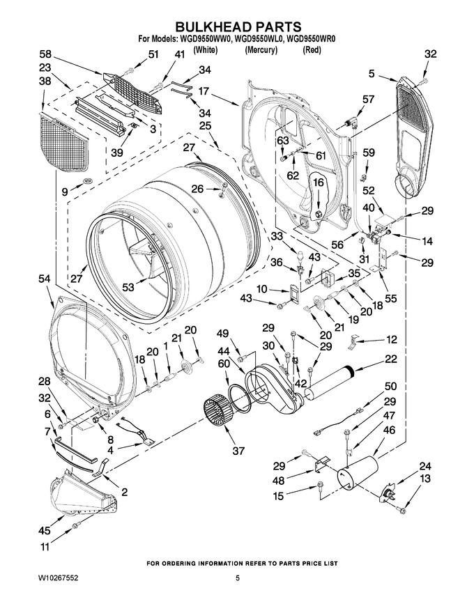 Diagram for WGD9550WR0
