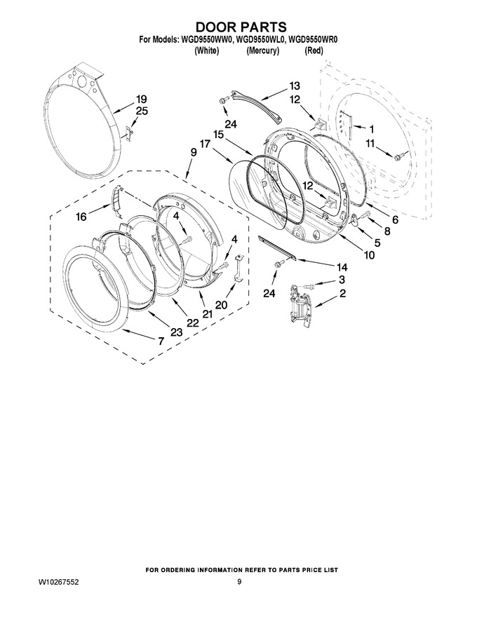 Diagram for WGD9550WR0