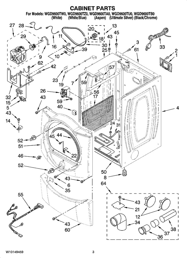 Diagram for WGD9600TB0