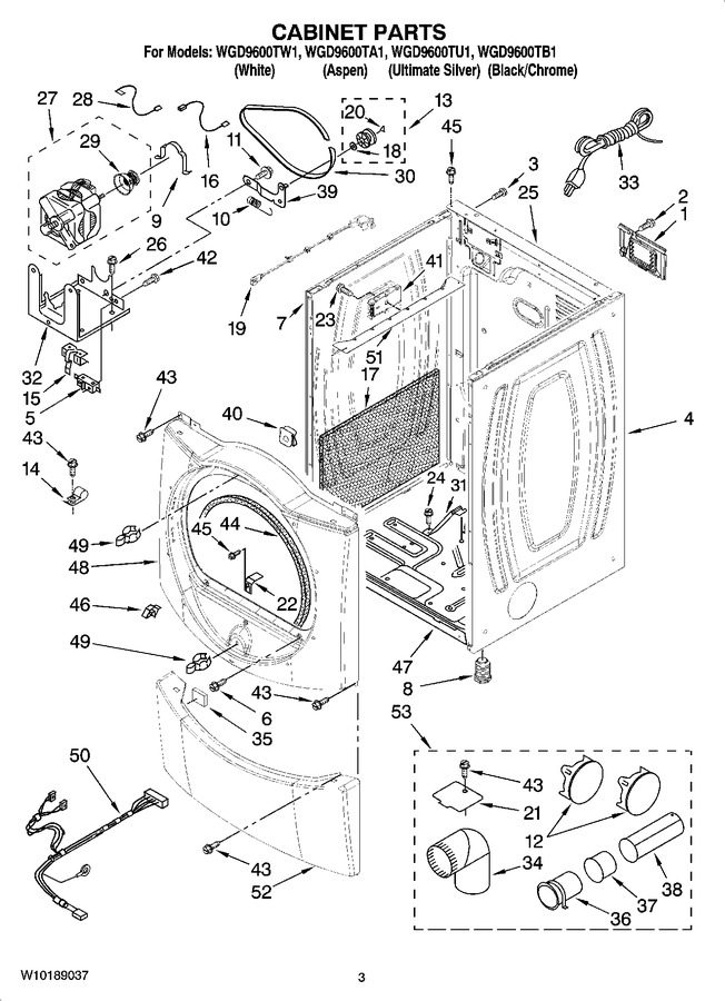 Diagram for WGD9600TA1