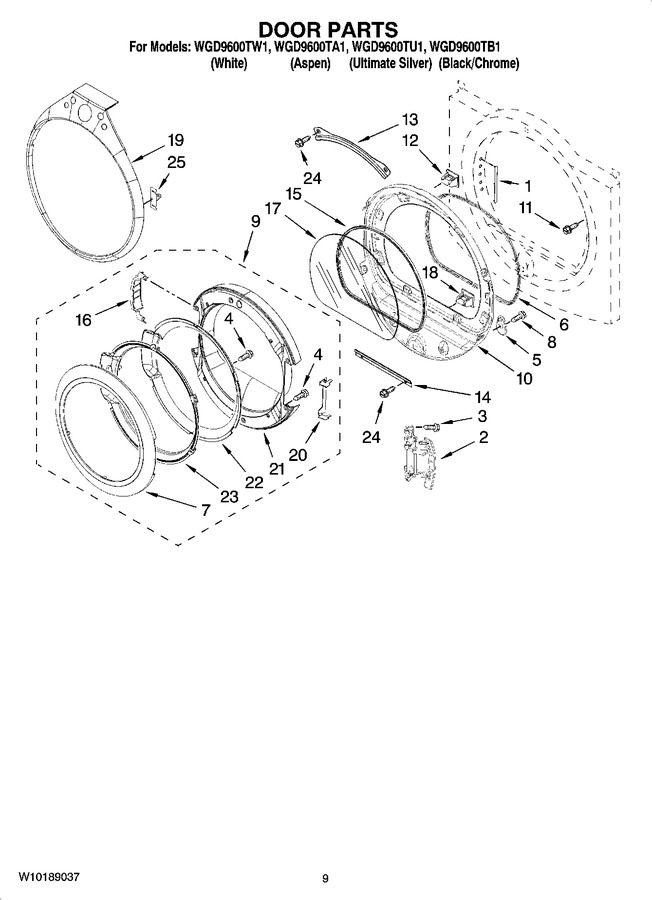 Diagram for WGD9600TB1