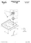 Diagram for 01 - Cooktop Parts
