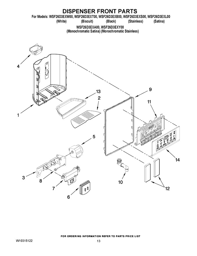Diagram for WSF26D3EXL00
