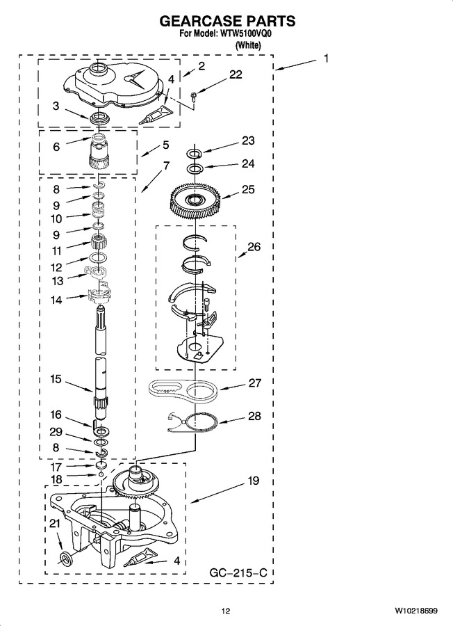 Diagram for WTW5100VQ0
