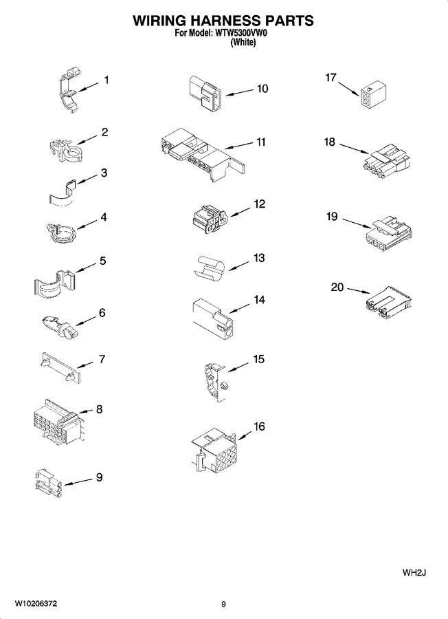 Diagram for WTW5300VW0