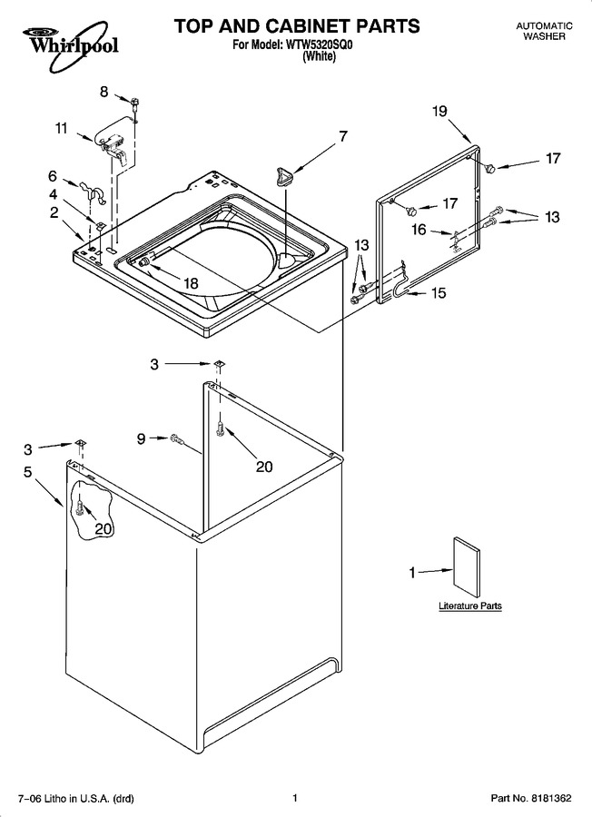 Diagram for WTW5320SQ0
