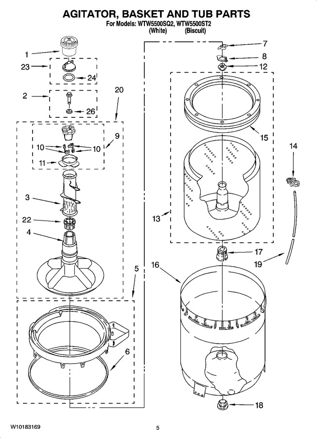 Diagram for WTW5500ST2
