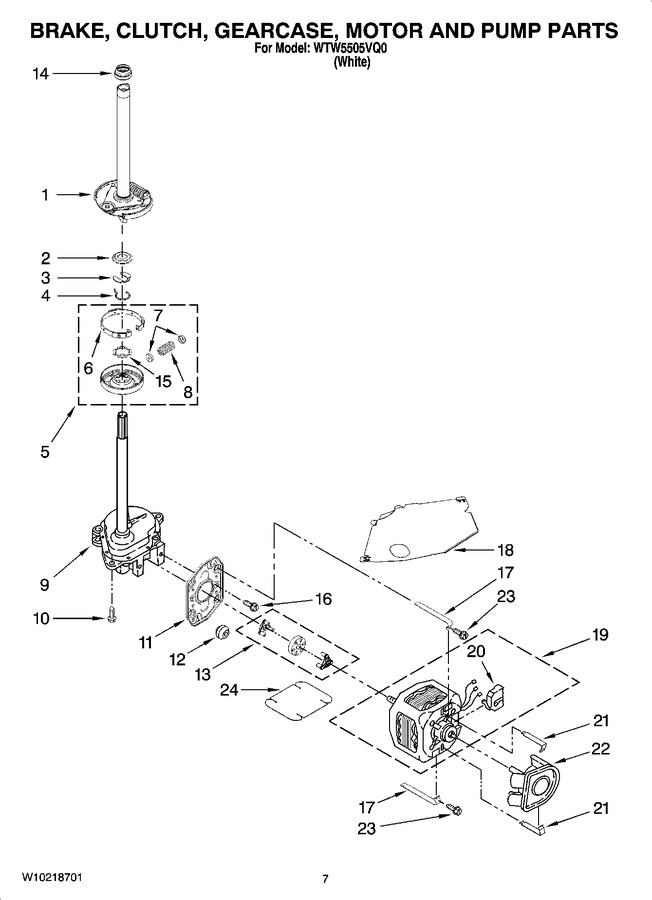 Diagram for WTW5505VQ0