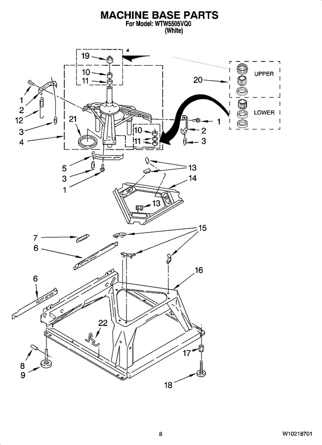 Diagram for WTW5505VQ0