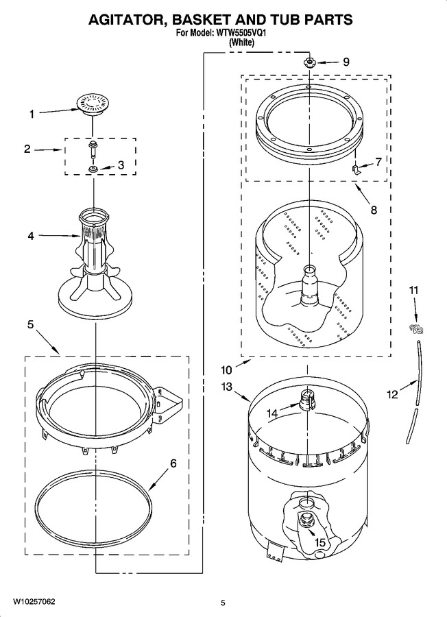 Diagram for WTW5505VQ1