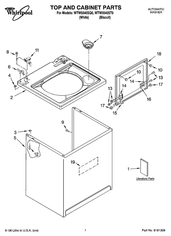Diagram for WTW5540SQ0