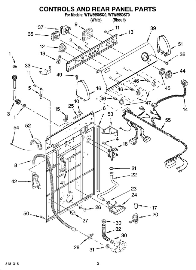 Diagram for WTW5550ST0
