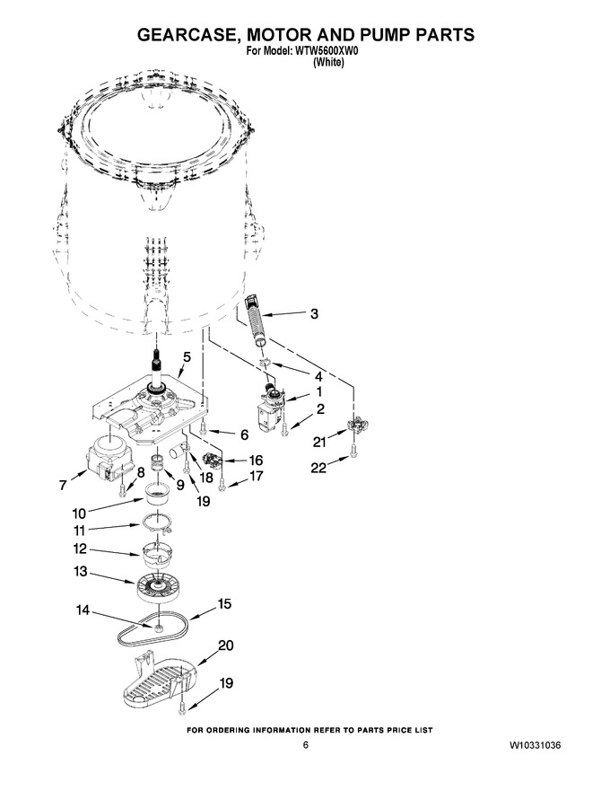Diagram for WTW5600XW0