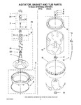 Diagram for 03 - Agitator, Basket And Tub Parts