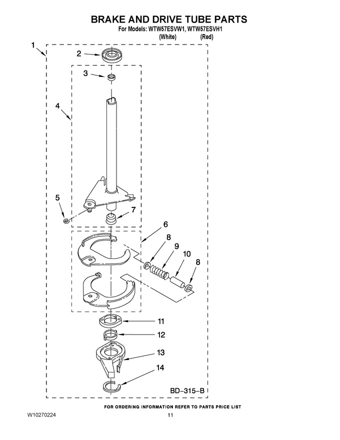 Diagram for WTW57ESVH1