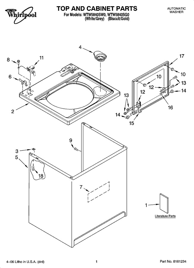 Diagram for WTW5840SW0