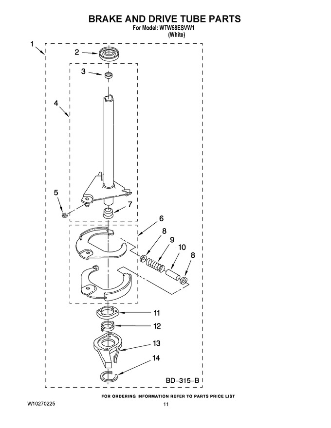 Diagram for WTW58ESVW1
