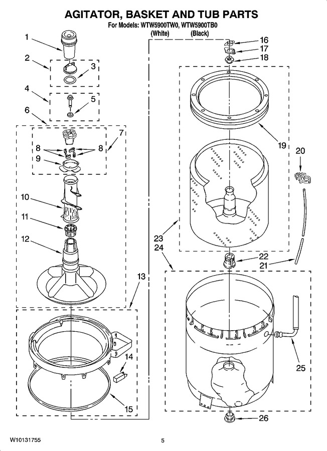 Diagram for WTW5900TB0