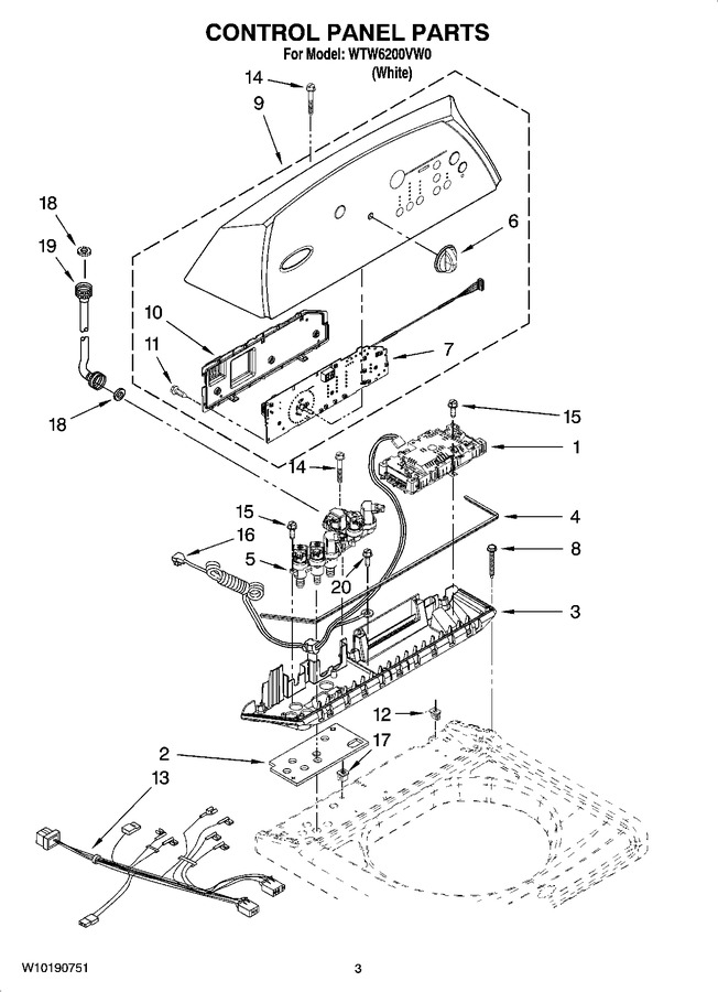 Diagram for WTW6200VW0