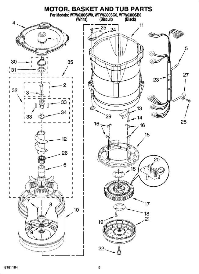 Diagram for WTW6300SB0