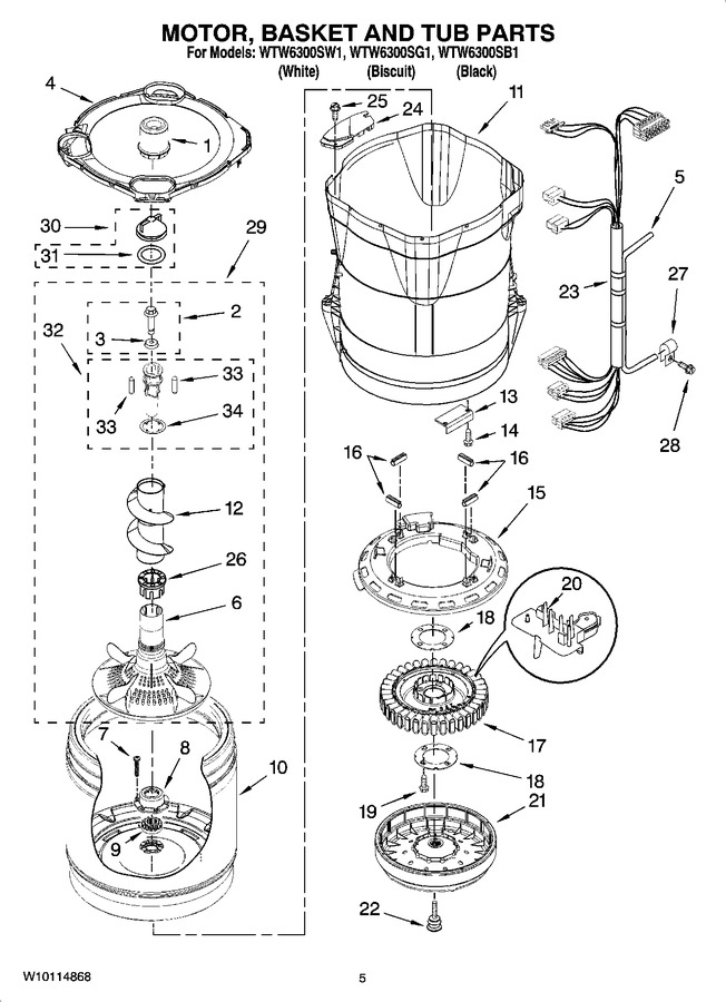 Diagram for WTW6300SB1