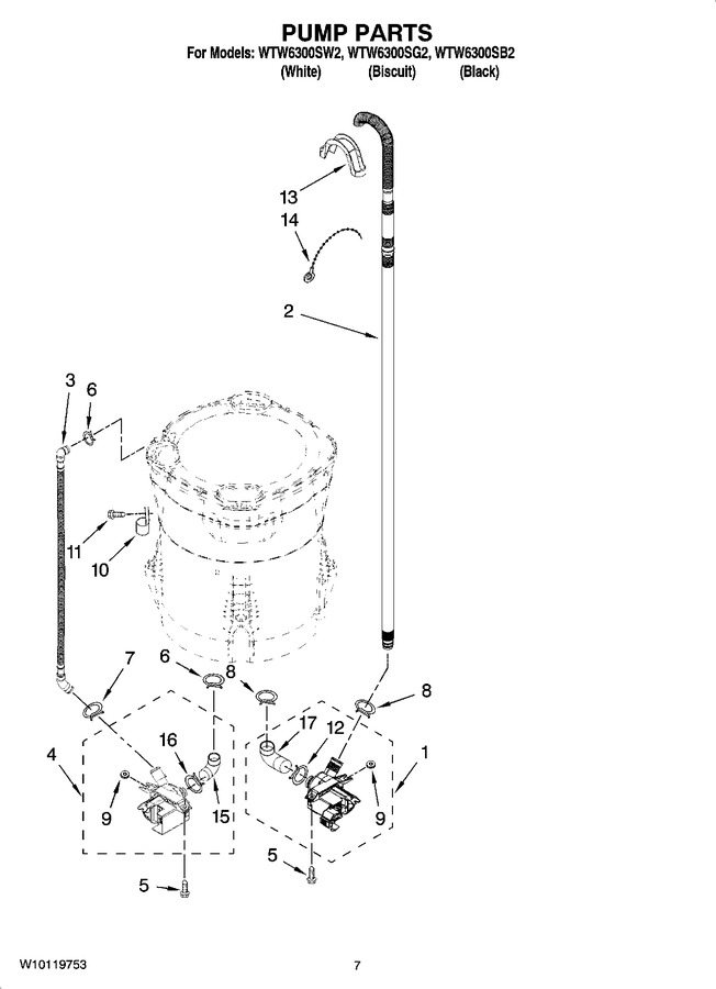 Diagram for WTW6300SW2