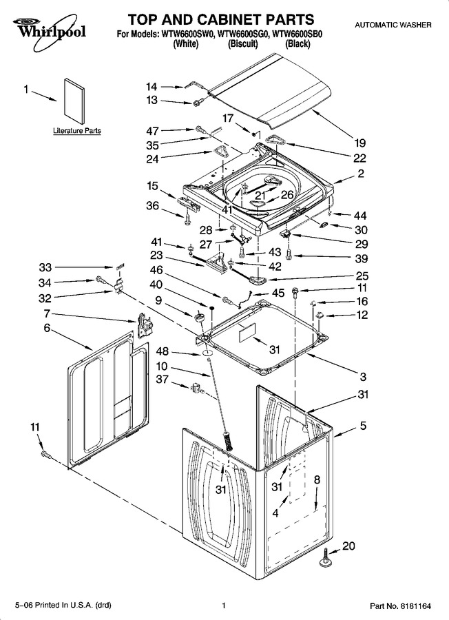 Diagram for WTW6600SW0