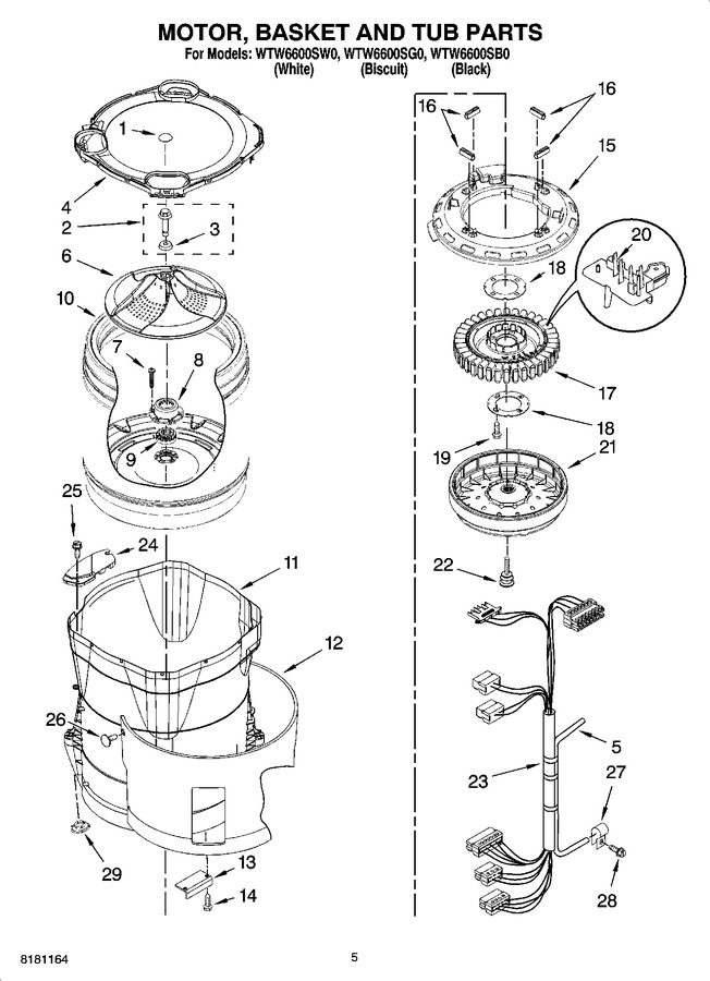 Diagram for WTW6600SW0