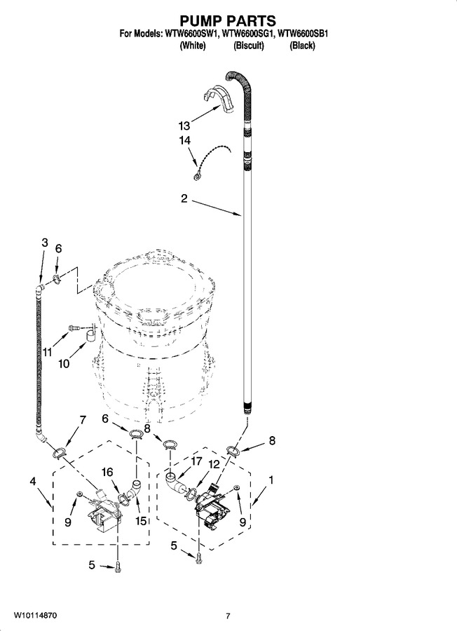 Diagram for WTW6600SG1