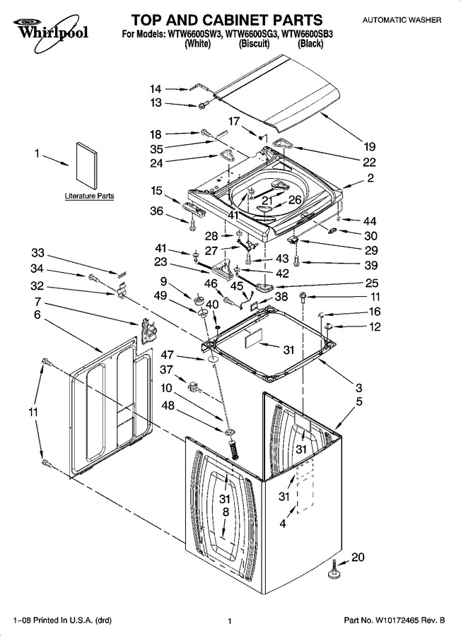 Diagram for WTW6600SB3