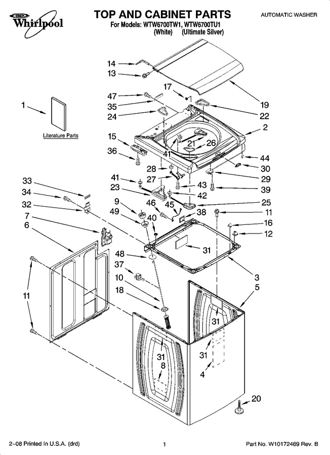 Diagram for WTW6700TW1