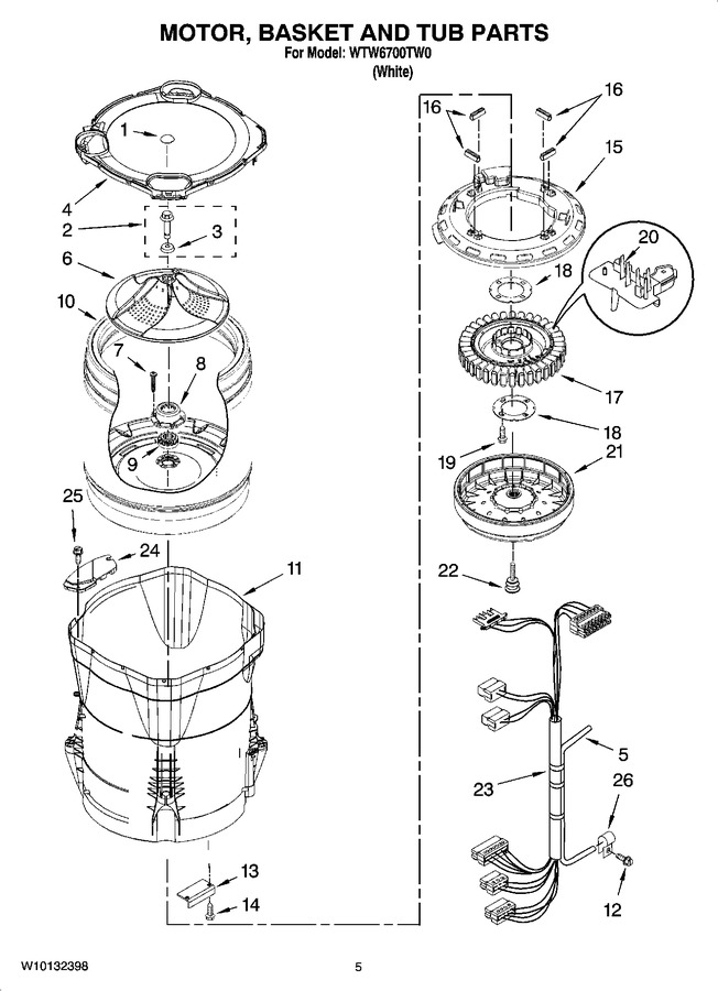Diagram for WTW6700TW0