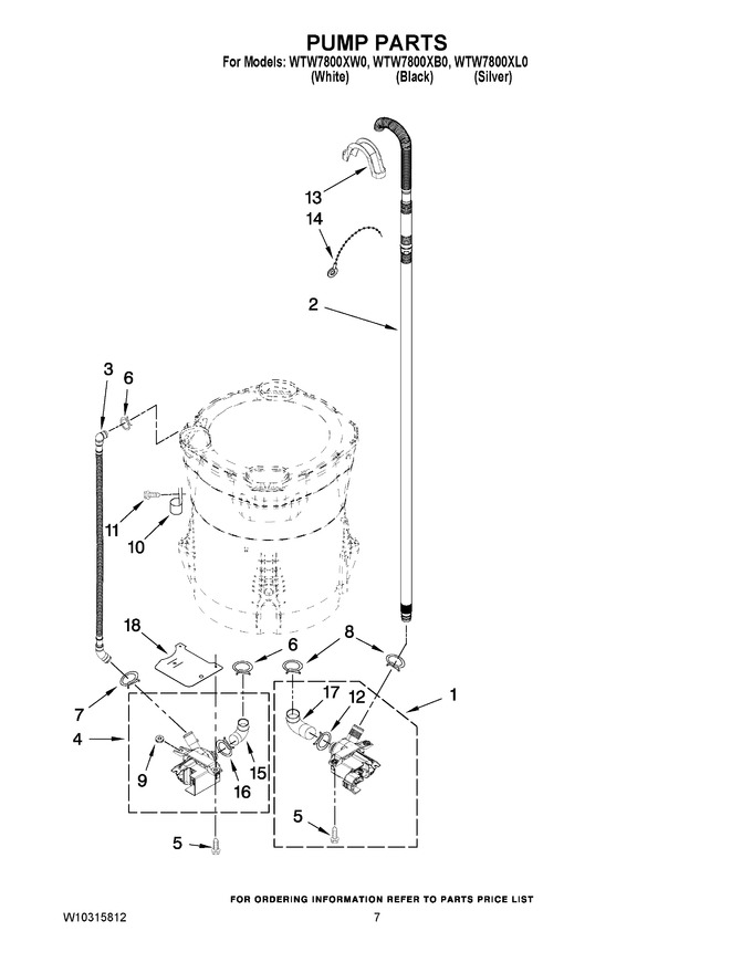 Diagram for WTW7800XW0