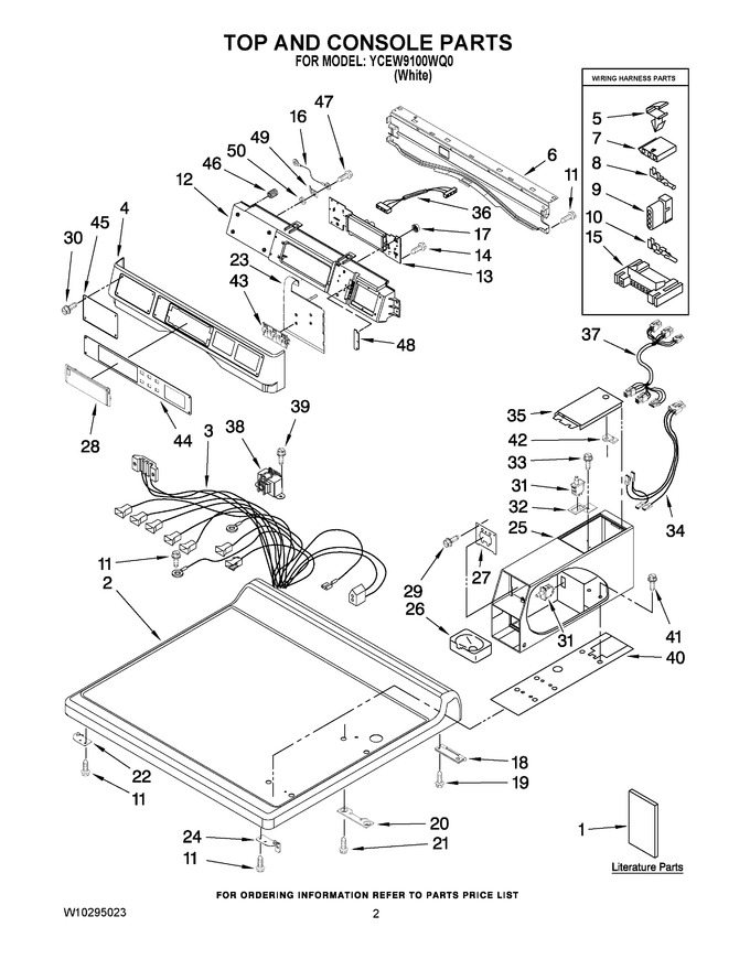 Diagram for YCEW9100WQ0