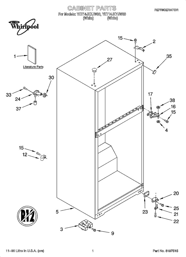 Diagram for YET14JKYJW00