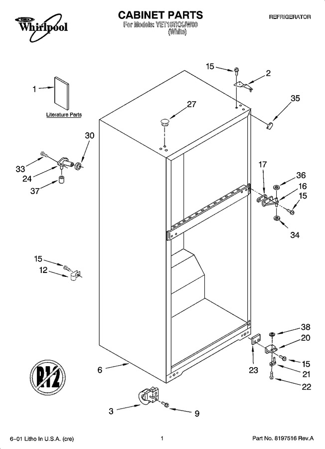 Diagram for YET18TKXJW00