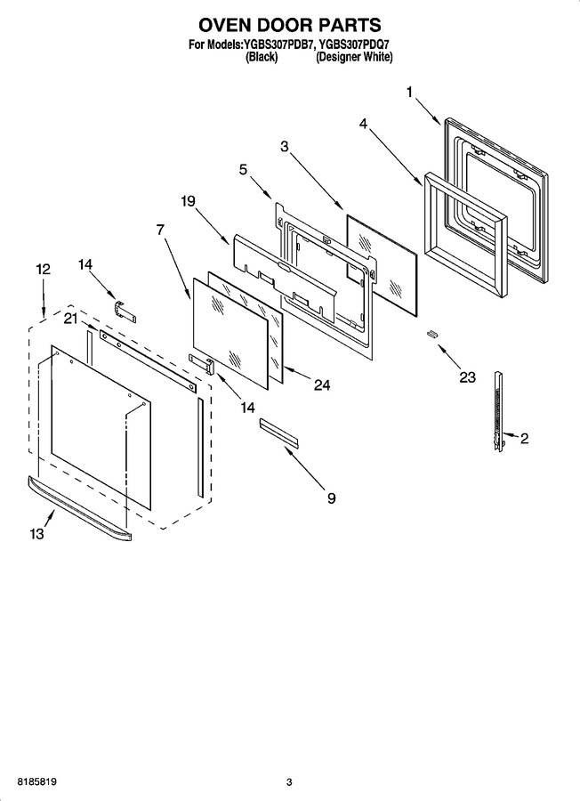 Diagram for YGBS307PDQ7