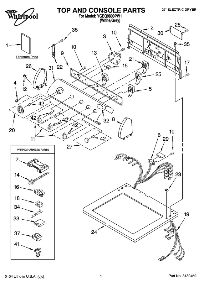 Diagram for YGEQ9800PW1