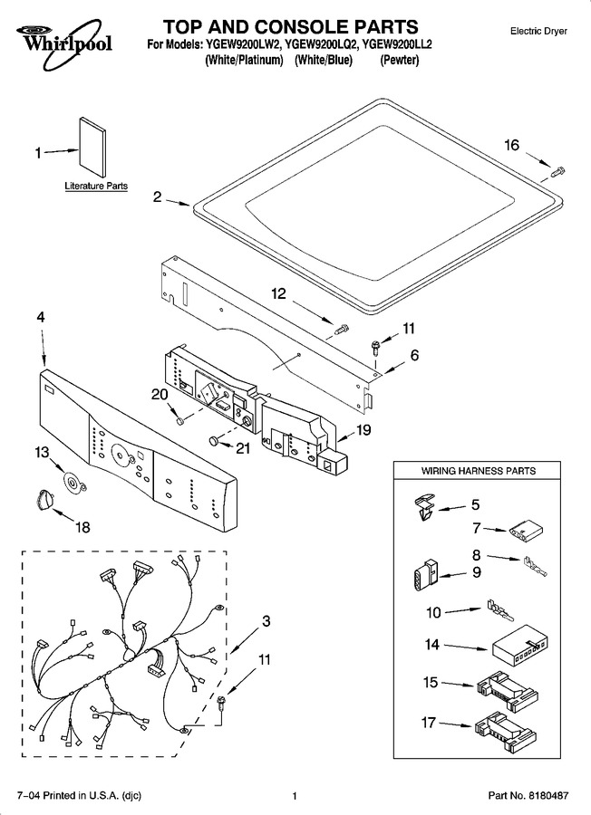 Diagram for YGEW9200LW2