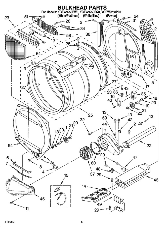 Diagram for YGEW9250PL0
