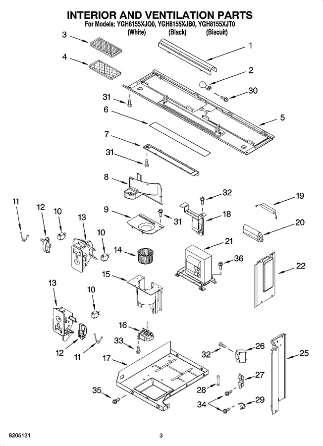 Diagram for YGH8155XJT0