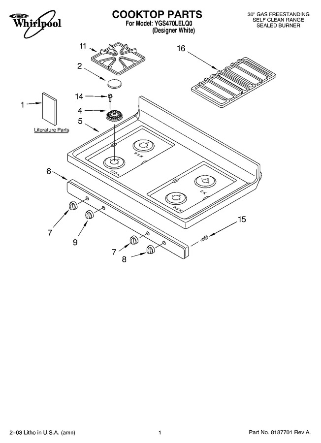 Diagram for YGS470LELQ0