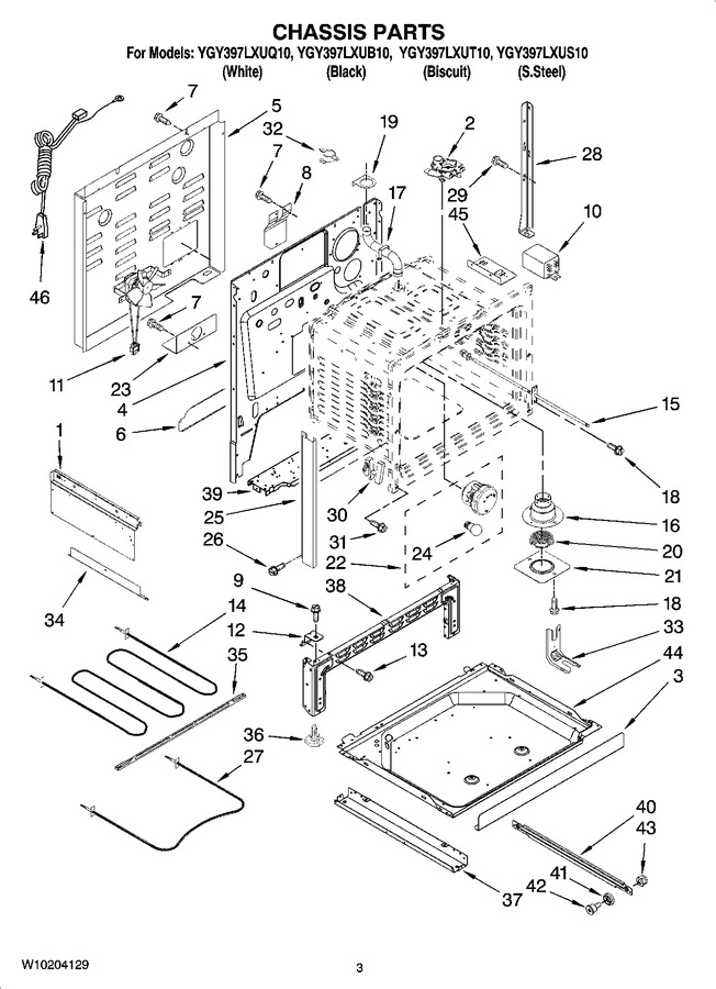 Diagram for YGY397LXUS10