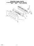 Diagram for 02 - Control Panel Parts