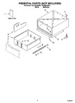 Diagram for 05 - Pedestal Parts (not Included), Optional Parts (not Included)