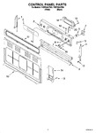 Diagram for 02 - Control Panel Parts