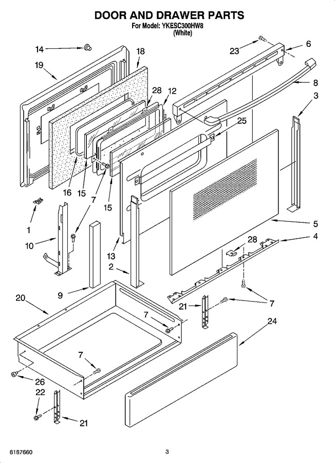 Diagram for YKESC300HW8