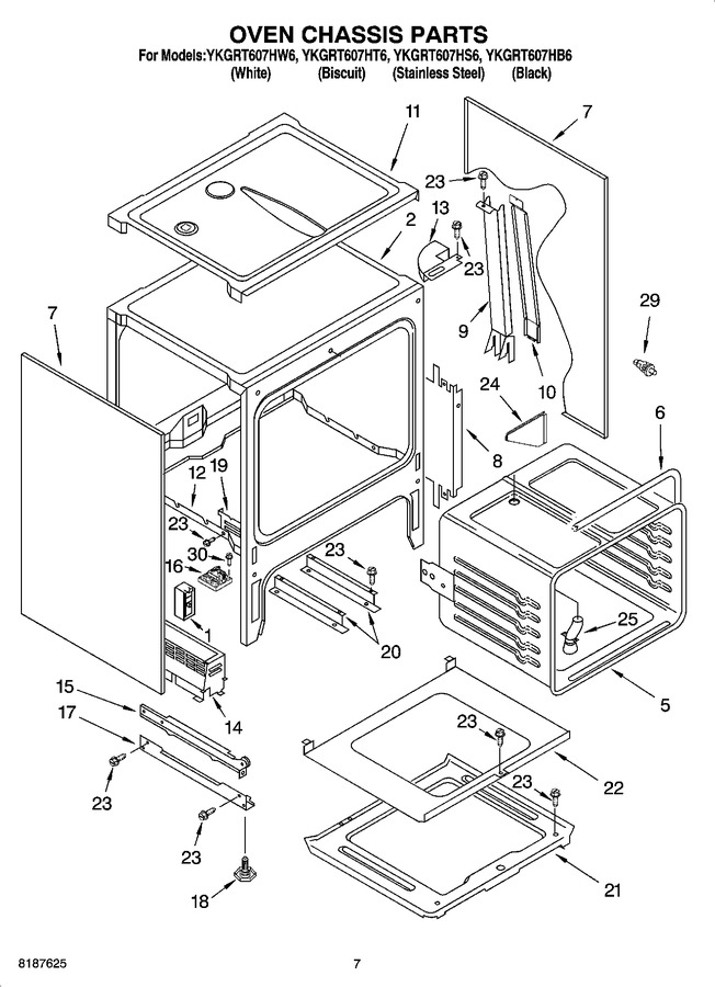 Diagram for YKGRT607HT6