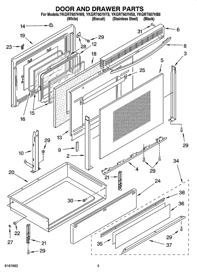 Diagram for YKGRT607HT8